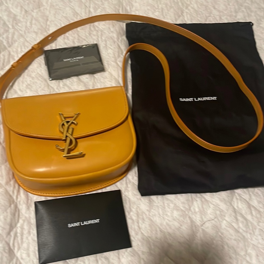 Saint Laurent Kaia leather saddle bag